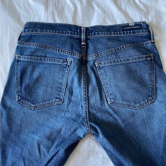 CITIZENS OF HUMANITY Elsa Mid-rise Slim Fit Crop Jeans - 27 - Picture 7 of 8